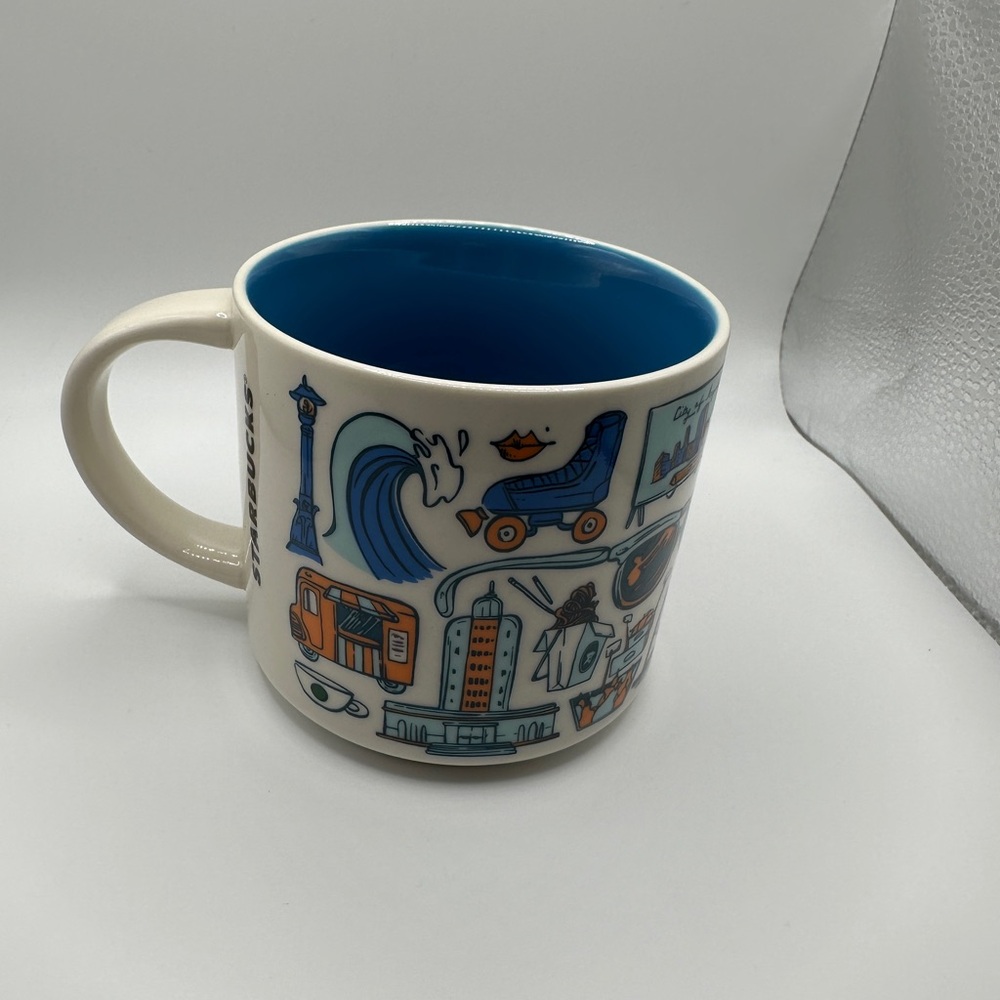 Starbucks Been There Series Los Angeles Mug with Blue and Orange Accents - Picture 2 of 3